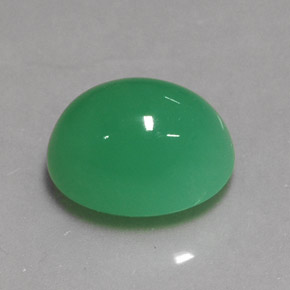 3.24캐럿 천연 그린 크리소프레이즈, 타원형 컷, 9.9×7.6 mm, 투명한