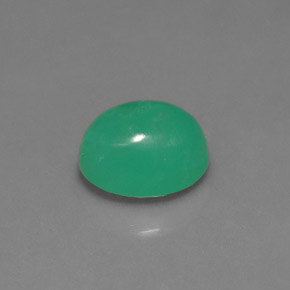 1.67캐럿 천연 그린 크리소프레이즈, 타원형 컷, 7.9×6 mm, 투명한