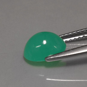 1.48캐럿 천연 그린 크리소프레이즈, 타원형 컷, 7.9×6 mm, 투명한