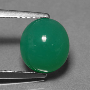 2.77캐럿 천연 그린 크리소프레이즈, 타원형 컷, 9×8.2 mm, 투명한