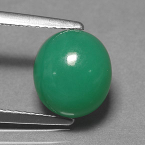 3.24캐럿 천연 그린 크리소프레이즈, 타원형 컷, 9×8.1 mm, 투명한