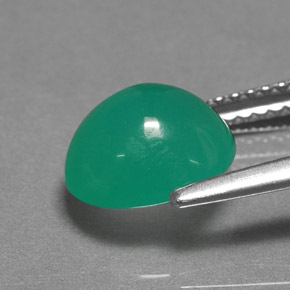 2.52캐럿 천연 그린 크리소프레이즈, 타원형 컷, 9.1×8 mm, 투명한
