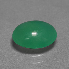 1.55캐럿 천연 그린 크리소프레이즈, 타원형 컷, 9×7.1 mm, 투명한
