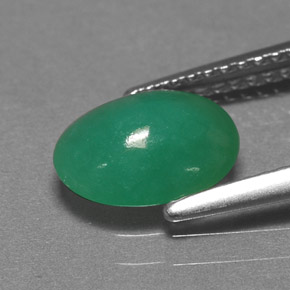 1.45캐럿 천연 그린 크리소프레이즈, 타원형 컷, 9.1×7.1 mm, 투명한