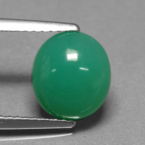 2.15캐럿 천연 그린 크리소프레이즈, 타원형 컷, 9.2×8.2 mm, 투명한