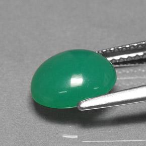 2.15캐럿 천연 그린 크리소프레이즈, 타원형 컷, 9.2×8.2 mm, 투명한