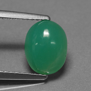 1.96캐럿 천연 그린 크리소프레이즈, 타원형 컷, 9×7 mm, 투명한