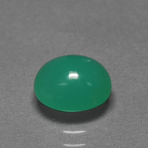 1.76캐럿 천연 그린 크리소프레이즈, 타원형 컷, 8×7.1 mm, 투명한