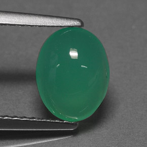 1.67캐럿 천연 그린 크리소프레이즈, 타원형 컷, 9×7 mm, 투명한
