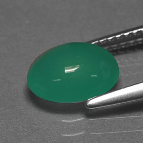 1.67캐럿 천연 그린 크리소프레이즈, 타원형 컷, 9×7 mm, 투명한