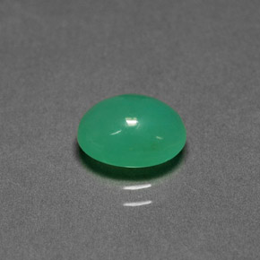 1.90캐럿 천연 그린 크리소프레이즈, 타원형 컷, 9×7.1 mm, 투명한