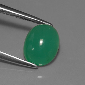 2.14캐럿 천연 그린 크리소프레이즈, 타원형 컷, 8.9×7 mm, 투명한
