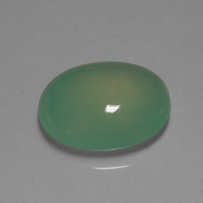 8.10캐럿 천연 그린 크리소프레이즈, 투명한, 15.8×11.7 mm, 투명/반투명