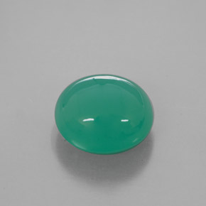 6.11캐럿 천연 그린 크리소프레이즈, 투명한, 11.6×10.5 mm, 투명/반투명