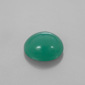 4.38캐럿 천연 그린 크리소프레이즈, 타원형 컷, 11.4×9.8 mm, 투명한