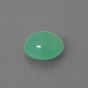 2.64캐럿 천연 그린 크리소프레이즈, 투명한, 9.5×8.3 mm, 투명/반투명