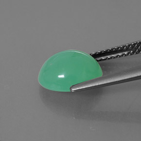 2.64캐럿 천연 그린 크리소프레이즈, 투명한, 9.5×8.3 mm, 투명/반투명