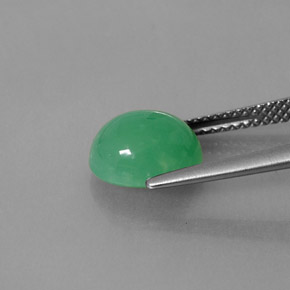 2.92캐럿 천연 그린 크리소프레이즈, 투명한, 9.6×8 mm, 투명/반투명