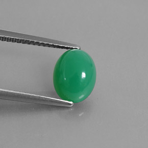 1.91캐럿 천연 그린 크리소프레이즈, 투명한, 9.1×7.1 mm, 투명/반투명