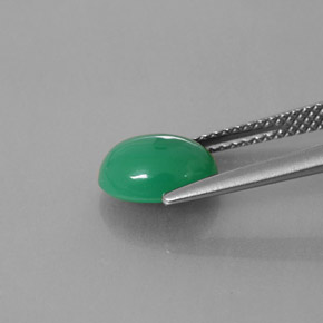 1.91캐럿 천연 그린 크리소프레이즈, 투명한, 9.1×7.1 mm, 투명/반투명