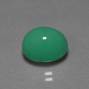 3.93캐럿 천연 그린 크리소프레이즈, 타원형 컷, 10.1×8 mm, 투명한