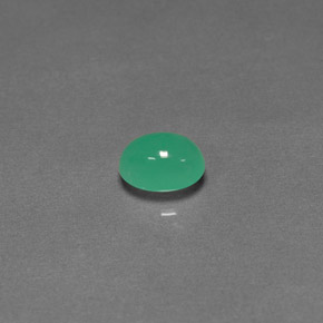 1.57캐럿 천연 그린 크리소프레이즈, 투명한, 8×6 mm, 투명/반투명