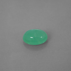1.42캐럿 천연 그린 크리소프레이즈, 투명한, 8.3×6.2 mm, 투명/반투명
