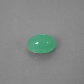 1.66캐럿 천연 그린 크리소프레이즈, 투명한, 8.3×6.1 mm, 투명/반투명