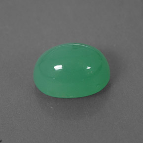 2.04캐럿 천연 그린 크리소프레이즈, 투명한, 8.6×6.2 mm, 투명/반투명