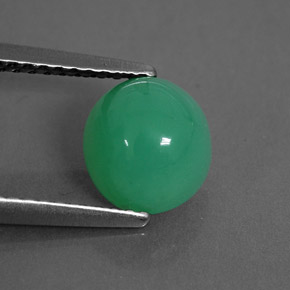 1.79캐럿 천연 그린 크리소프레이즈, 투명한, 7.6×7.1 mm, 투명/반투명