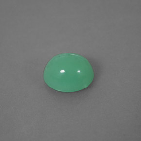 2.05캐럿 천연 그린 크리소프레이즈, 투명한, 8.5×7.2 mm, 투명/반투명