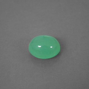 2.05캐럿 천연 그린 크리소프레이즈, 투명한, 8.5×7.1 mm, 투명/반투명