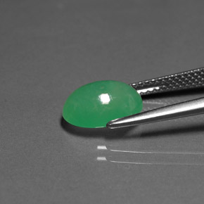2.61캐럿 천연 그린 크리소프레이즈, 투명한, 10.2×7.9 mm, 투명/반투명