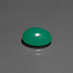 2.49캐럿 천연 그린 크리소프레이즈, 투명한, 10.2×8 mm, 투명/반투명