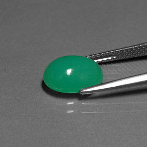 2.49캐럿 천연 그린 크리소프레이즈, 투명한, 10.2×8 mm, 투명/반투명