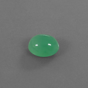 3.87캐럿 천연 그린 크리소프레이즈, 투명한, 10.6×9.1 mm, 투명/반투명