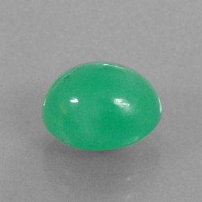 3.45캐럿 천연 그린 크리소프레이즈, 타원형 컷, 9.9×8.1 mm, 불투명체
