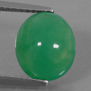 2.68캐럿 천연 그린 크리소프레이즈, 타원형 컷, 9.9×8.6 mm, 투명한