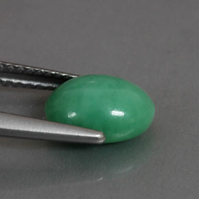 2.03캐럿 천연 그린 크리소프레이즈, 타원형 컷, 9×7 mm, 불투명체