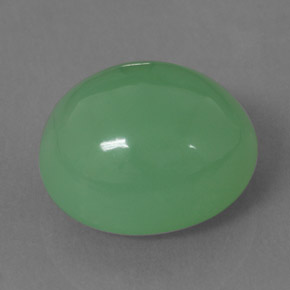 11.83캐럿 천연 그린 크리소프레이즈, 투명한, 14.5×12.7 mm, 투명/반투명