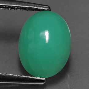 2.58캐럿 천연 그린 크리소프레이즈, 타원형 컷, 10×7.7 mm, 투명한