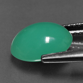 2.58캐럿 천연 그린 크리소프레이즈, 타원형 컷, 10×7.7 mm, 투명한