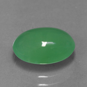 2.42캐럿 천연 그린 크리소프레이즈, 투명한, 10.4×7.5 mm, 투명/반투명