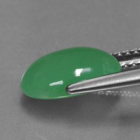 2.42캐럿 천연 그린 크리소프레이즈, 투명한, 10.4×7.5 mm, 투명/반투명