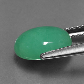 1.92캐럿 천연 그린 크리소프레이즈, 타원형 컷, 8.9×7 mm, 투명한