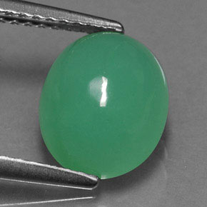 2.69캐럿 천연 그린 크리소프레이즈, 투명한, 9.7×8 mm, 투명/반투명