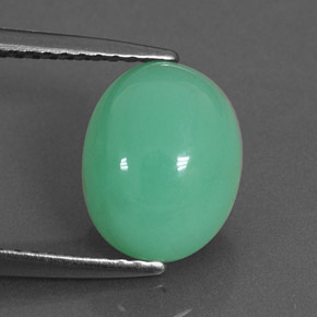 3.35캐럿 천연 그린 크리소프레이즈, 타원형 컷, 10.1×8 mm, 투명한