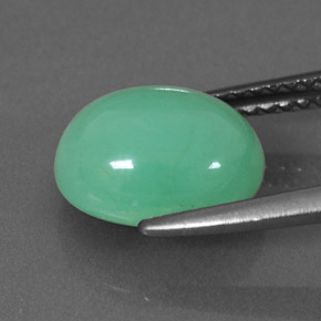 3.35캐럿 천연 그린 크리소프레이즈, 타원형 컷, 10.1×8 mm, 투명한