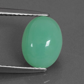 2.68캐럿 천연 그린 크리소프레이즈, 투명한, 9.7×7.4 mm, 투명/반투명