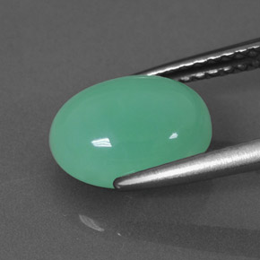 2.68캐럿 천연 그린 크리소프레이즈, 투명한, 9.7×7.4 mm, 투명/반투명
